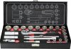 TOOLCRAFT 22 részes Dugókulcs készlet, 10mm (3/8) 826373