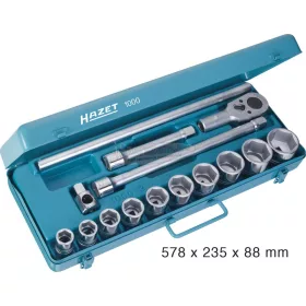HAZET Dugókulcs készlet 3/4" 22-50mm 15 részes 1000