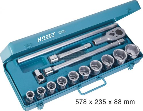 HAZET Dugókulcs készlet 3/4" 22-50mm 15 részes 1000