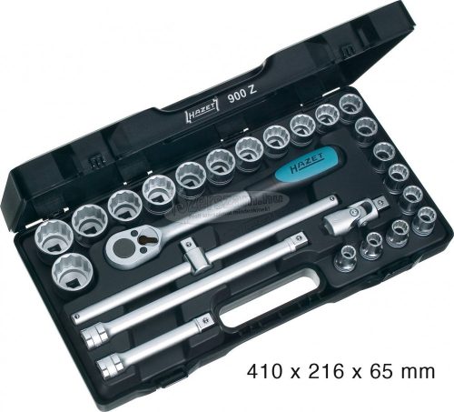 HAZET dugókulcs készlet 1/2'" 10-32mm 12szög 25 részes 900Z