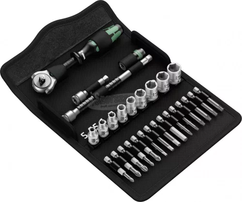 WERA 8100 SA Zyklop Speed Dugókulcs készlet 1/4" 28 részes 05004016001