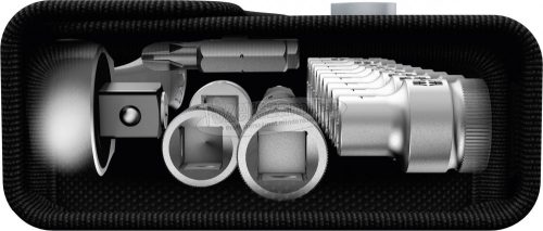 WERA 8100 SC 7 Racsnis dugókulcs készlet, króm-molibdén 1/2" Zyklop Metal 05004077001