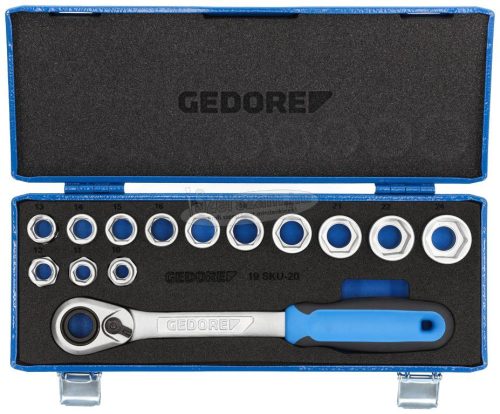 GEDORE dugókulcs készlet 1/2" 6szög 14 részes 10-24mm 19 SKU-20 2521563
