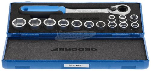GEDORE dugókulcs készlet 1/2" 6szög 14 részes 10-24mm 19 SKU-20 2521563