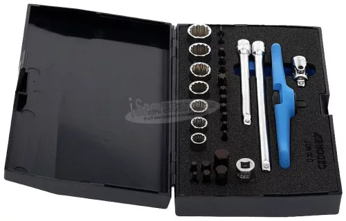 GEDORE szerszámkészlet 1/4" motorkerékpárhoz, 30 részes D 20 MOT 2190281