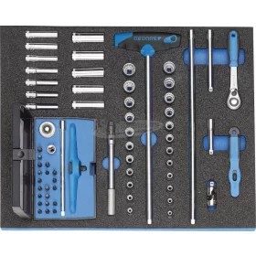   GEDORE dugókulcs készlet 1/4" 67 részes 2005 CT2-D 20 2016478