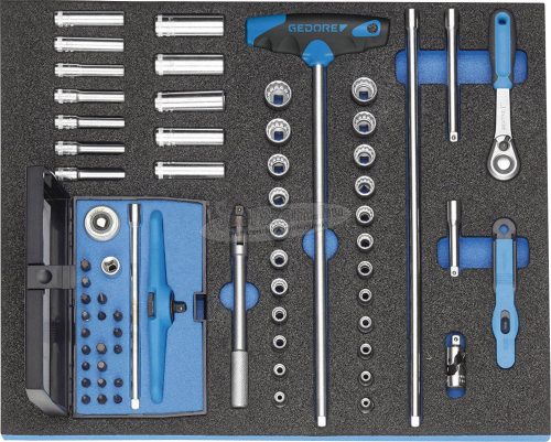 GEDORE dugókulcs készlet 1/4" 67 részes 2005 CT2-D 20 2016478 2005 CT2-D 20