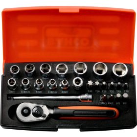 BAHCO Dugókulcs készlet, 1/4", 25 részes SL25