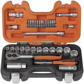   BAHCO 1/4"+3/8" Dugókulcs készlet, 34 részes S330