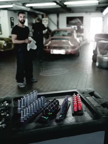 WERA Mágneses dugókulcssín A Deep 1 dugós készlet, 1/4"-os meghajtás, 9 részes 05005410001