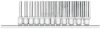 GEDORERED dugókulcs készlet 1/4" 12 részes SW4-13mm R41008012 3300021