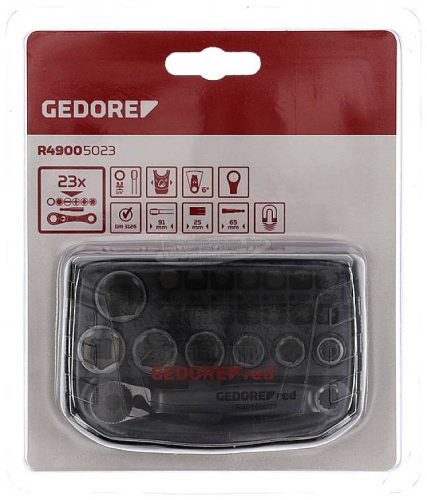 GEDORERED bit készlet 1/4" 6-13mm 23 részes R49005023 3300026