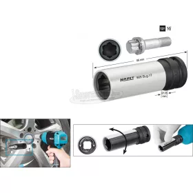 HAZET 6szög Gépi dugókulcs 17mm 1/2" 905SLG-17