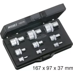   HAZET Külső torx dugókulcs készlet E4-E20 1/4",3/8",1/2" 1557/9
