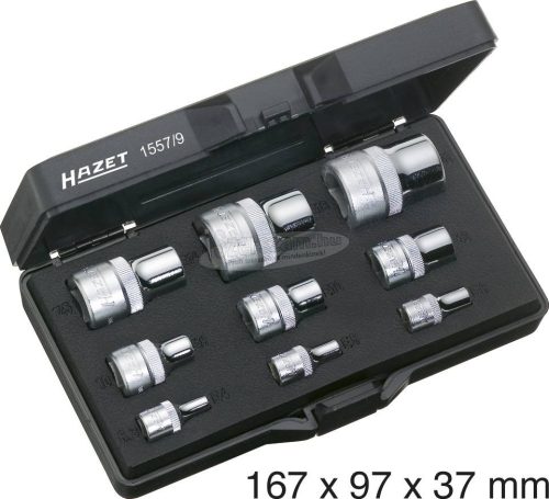 HAZET Külső torx dugókulcs készlet E4-E20 1/4",3/8",1/2" 1557/9