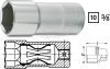 HAZET Gyújtógyertya dugókulcsfej 20,8mm 13/16" 3/8" 880KF
