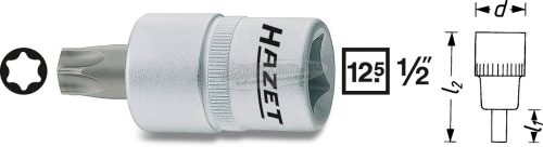 HAZET Torx csavarhúzófej belső torx csavarokhoz T50, belső négyszög 12,5mm (1/2"), 992-T50 992-T50