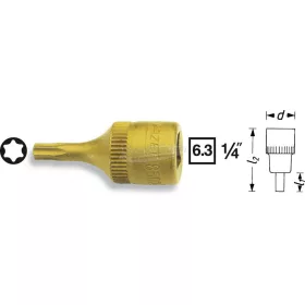   HAZET Torx csavarhúzófej 1/4" TIN 8502-T több változatban