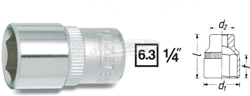 HAZET Dugókulcsfej 5mm, 6,3mm (1/4"), 850-5 850-5