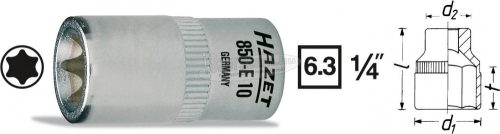 HAZET Torx dugókulcsfej 1/4" E11 850-E11