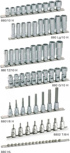 HAZET imbusz rátűzőkulcs készlet 3/8" 8 részes 3-10mm 8801/8H