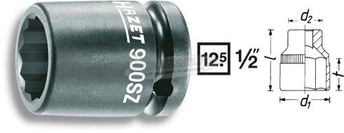 HAZET 12szög gépi dugókulcs 27mm 1/2" 900SZ-27