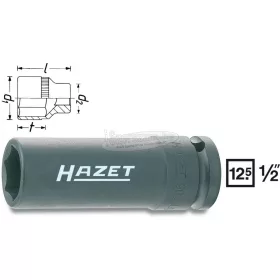 HAZET 6szög gépi dugókulcs 1/2" 17mm 902SLG-17