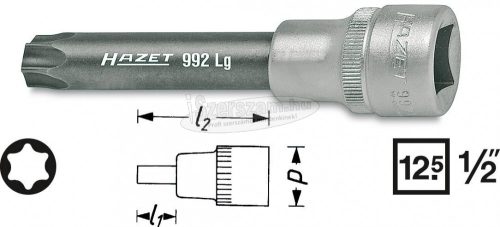 HAZET Torx rátűzőkulcs 1/2" 992LG-T több változatban