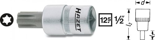 HAZET Sokszögű rátűzőkulcs (bit-dugókulcs) 12,5mm (1/2") 12mm szerszám meghajtás 12,5mm (1/2") 991-12 991-12