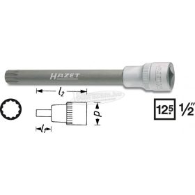 HAZET XZN rátűzőkulcs 1/2" M12 TIN  990SLG-12