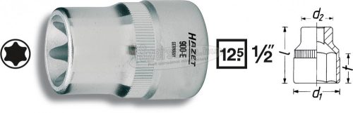 HAZET Torx Dugókulcs 12,5mm (1/2") szerszám meghajtás 12,5mm (1/2") 900-E18 900-E18