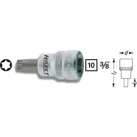 HAZET TORX Dugókulcs TIN 3/8"  T több változatban
