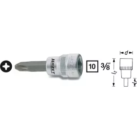   HAZET Phillips PH rátűzőkulcs (bit-dugókulcs) 3/8" TIN 8806-PH több változatban