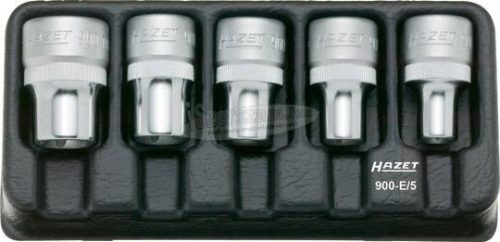 HAZET külső Torx dugókulcs készlet 1/2" 5 részes E10-E18 900-E/5
