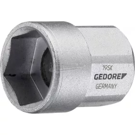   GEDORE dugókulcs betét, 1/2" rövid 6szög metrikus több méretben 19 SK XX