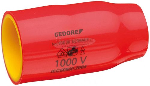 GEDORE dugókulcs szigetelt 6szög 3/8" 22mm 1000V VDE 30 22 2946521 