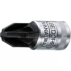   GEDORE rátűzőkulcs 1/4" Pozidriv PZ több méretben IKS 20 PZD