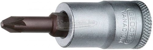 GEDORE Pozidriv rátűzőkulcs (bit-dugókulcs) PZ2x55mm 3/8" IKS 30 PZD 2 1640976