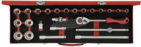 GEDORERED dugókulcs készlet 1/2" 10-32mm 24 részes R69004024 3300006