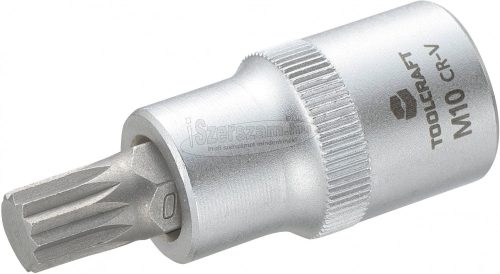 TOOLCRAFT Dugókulcs 12,5mm (1/2"), sokfogú bittel M10, hossz: 55mm 816088