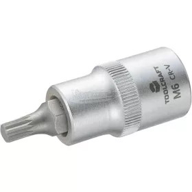   TOOLCRAFT Dugókulcs 12,5mm (1/2"), sokfogú bittel M6, hossz: 55mm 816086