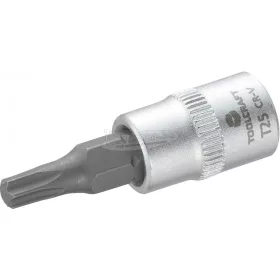   TOOLCRAFT Dugókulcs 6,3mm (1/4"), T-profillal T25, hossz: 37mm 816083