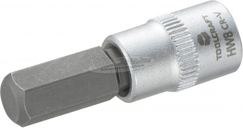 TOOLCRAFT Dugókulcs 6,3mm (1/4") 8mm-es belsőkulcsnyílású hatlapú bittel, 37mm 816072