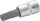 TOOLCRAFT Dugókulcs 6,3mm (1/4") 6mm-es belsőkulcsnyílású hatlapú bittel, 37mm 816071