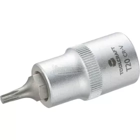   TOOLCRAFT Dugókulcs 12,5mm (1/2"), T-profillal T20, hossz: 55mm 816162