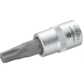   TOOLCRAFT Dugókulcs 6,3mm (1/4"), T-profillal T30, hossz: 37mm 816153
