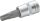 TOOLCRAFT Dugókulcs 6,3mm (1/4"), T-profillal T30, hossz: 37mm 816153