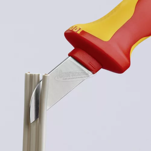 KNIPEX Kábelkés egyenes penge, 1000V VDE szigetelt 190mm 98 52