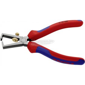   KNIPEX Huzalcsupaszító fogó univerzális foszfátozott 160mm 11 12 160