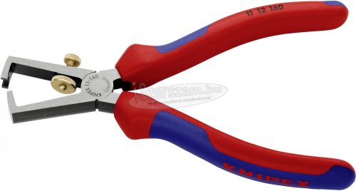 KNIPEX Huzalcsupaszító fogó univerzális foszfátozott 160mm 11 12 160